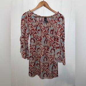 Tie Sleeve floral Tunic